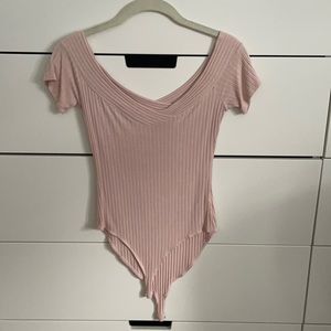 Off the shoulder blush bodysuit